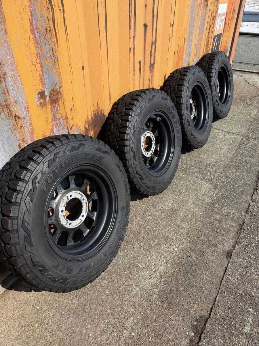 JDM TOYO Open Country RT 225/70R16 Deep Rim M26 Black Spang 16x6J T No Tires - Image 10