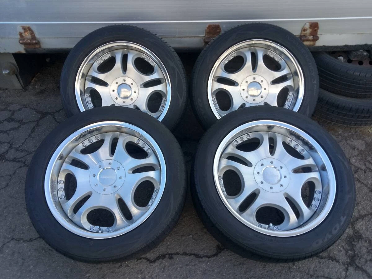 JDM Deep-rimmed wheels Used 4-piece set with 18-inch Lowenhart summer No Tires