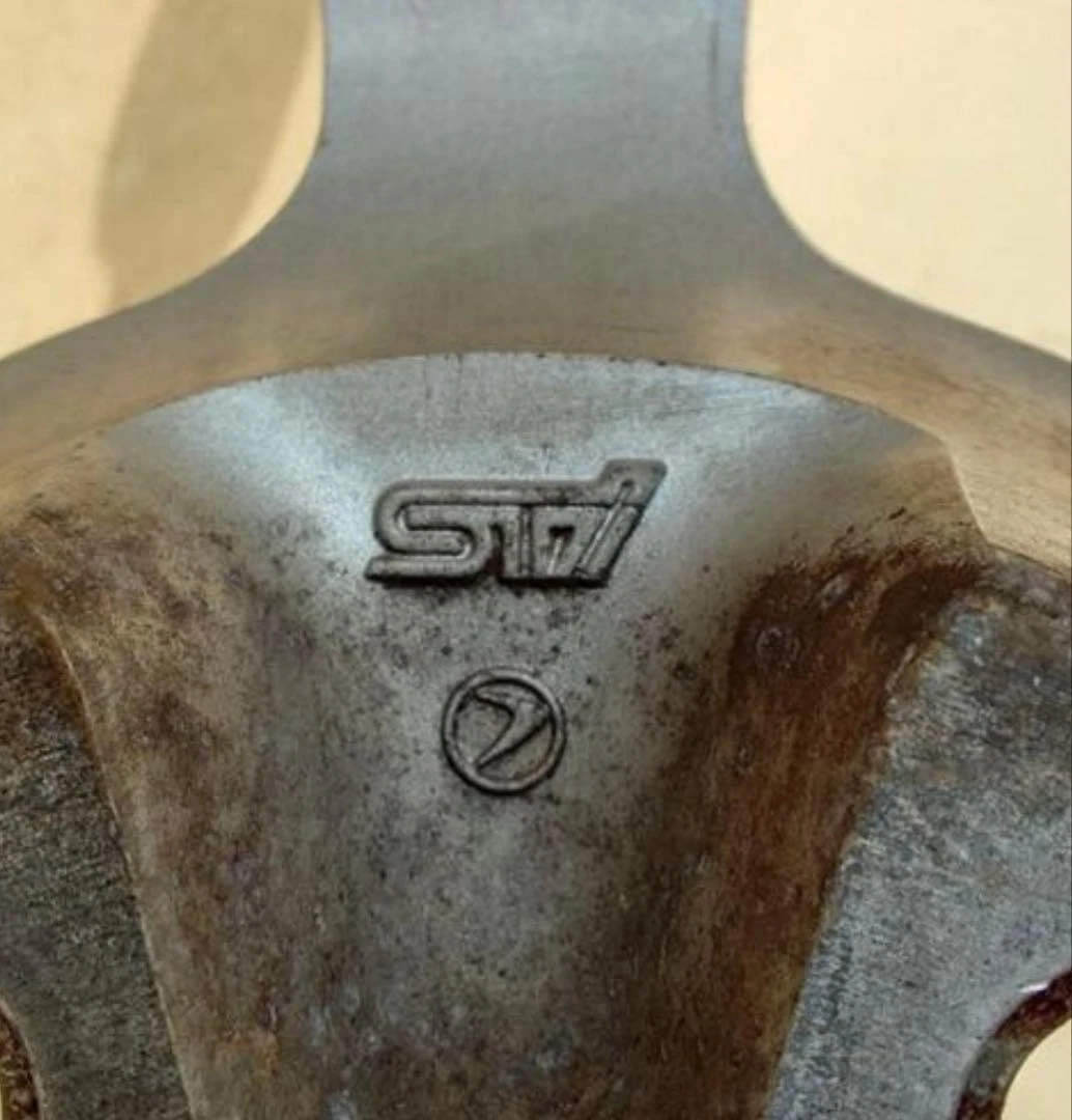 JDM Subaru genuine BBS 17-inch forged aluminum wheels No Tires - Image 3