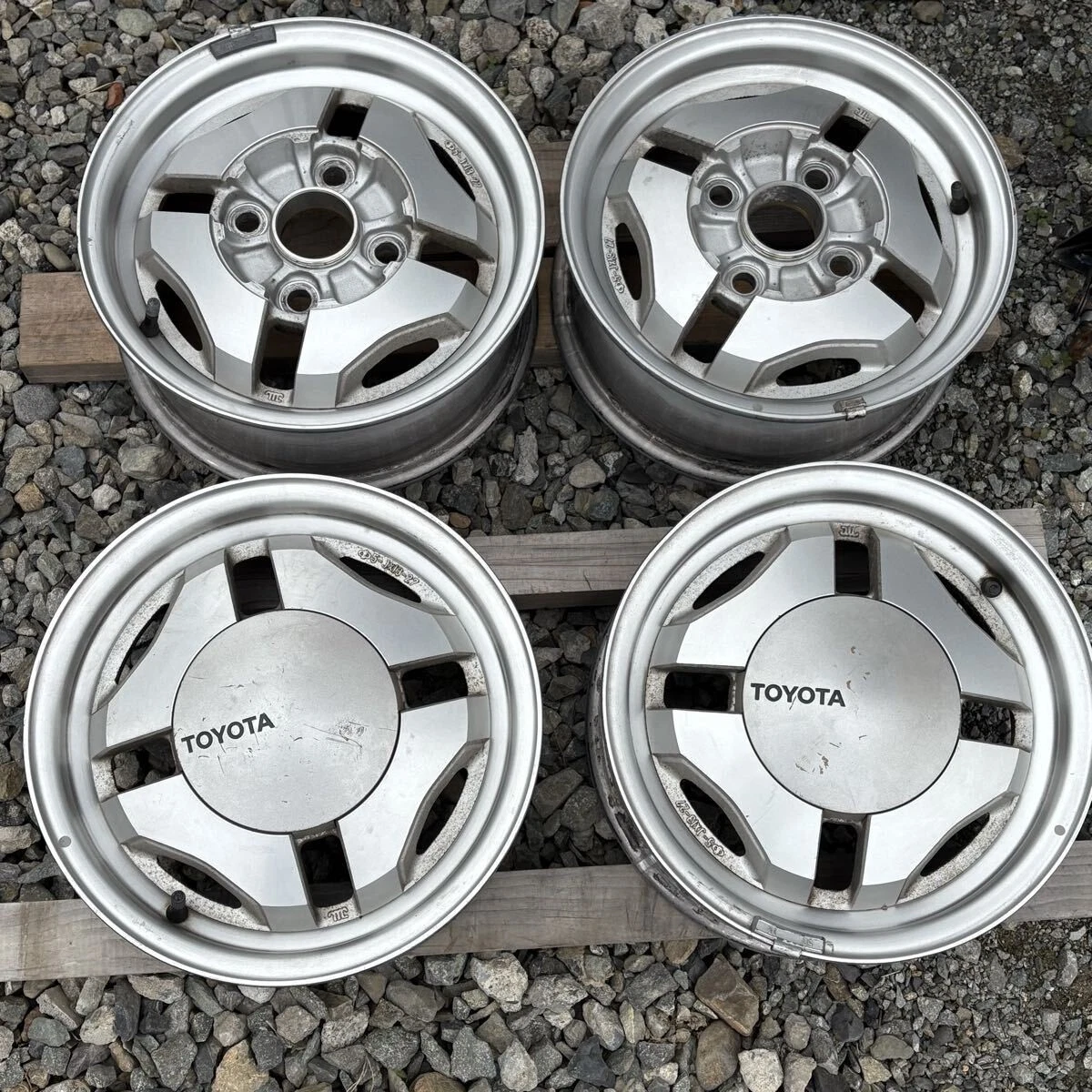 JDM A1 Toyota AE86 Genuine 5J 13-inch Wheels 4-Piece Set Offset 27mm No Tires