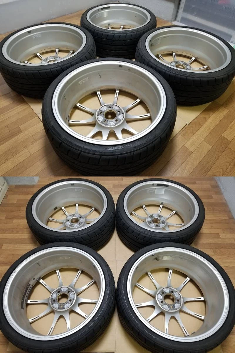 JDM Rare 198J +50 PCD100 ADVAN Racing RZ wheels with burr grooves for No Tires - Image 7