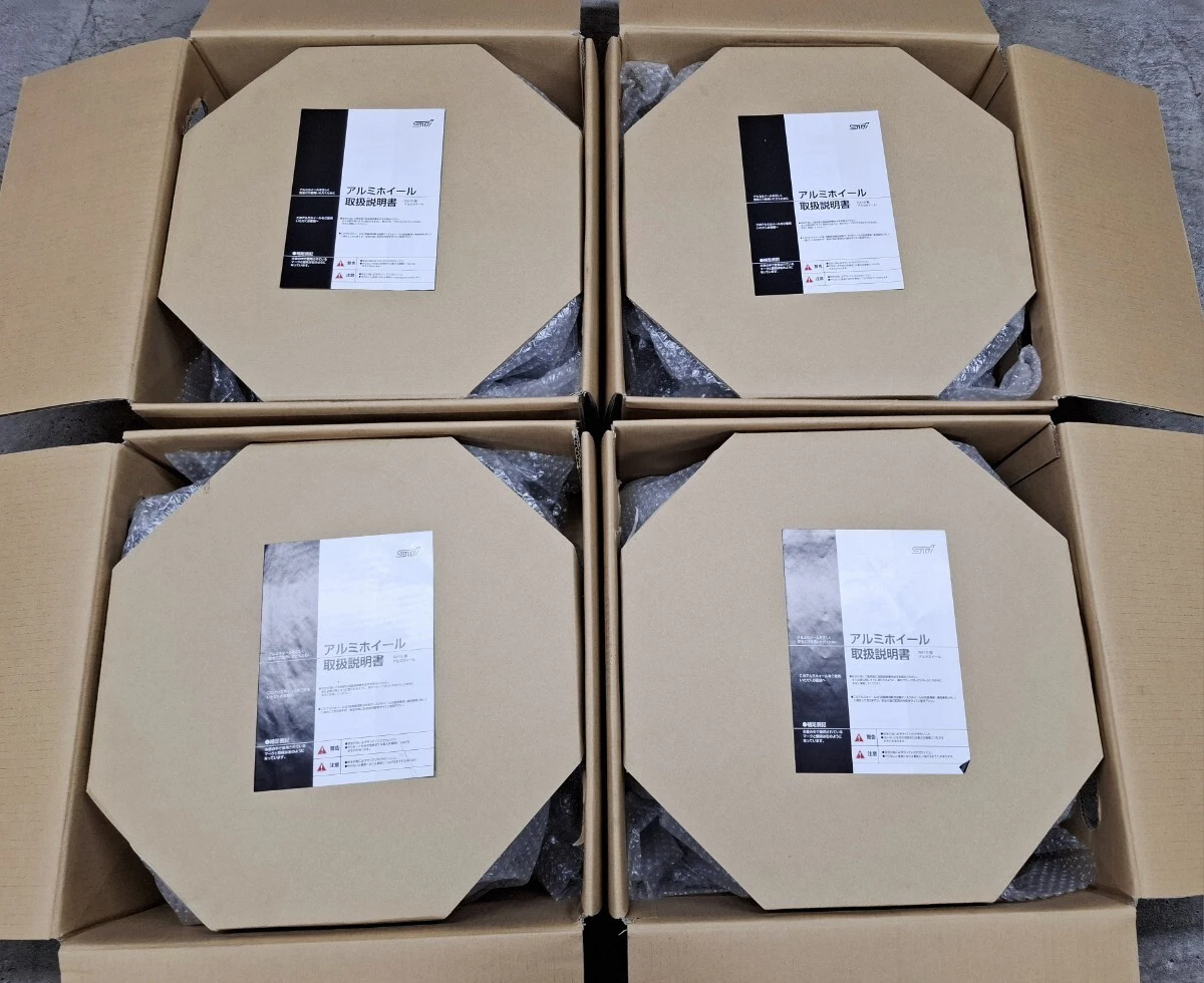 JDM Superb Condition Subaru WRX STI Genuine Optional Rays Wheels 4Book No Tires - Image 10