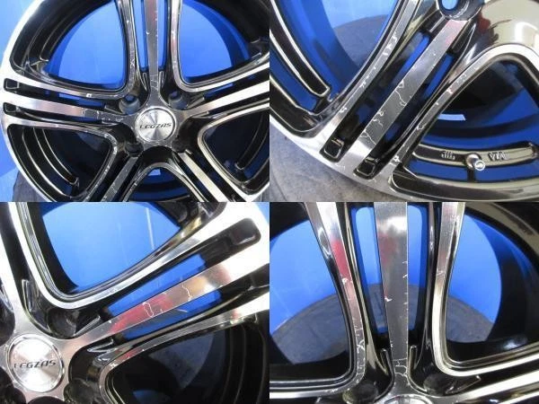 JDM Toyota bB QNC20 20 series 4-Piece Set of Black Aluminum Wheels wit No Tires - Image 7