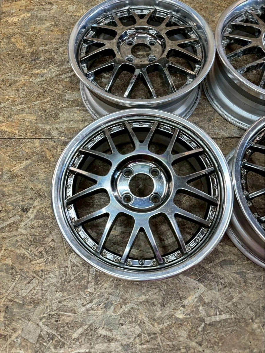 JDM Rare SSR MS1 165.5J+45 6J+39 PCD100 4-hole 4H Alto Mira Move aqua No Tires - Image 2