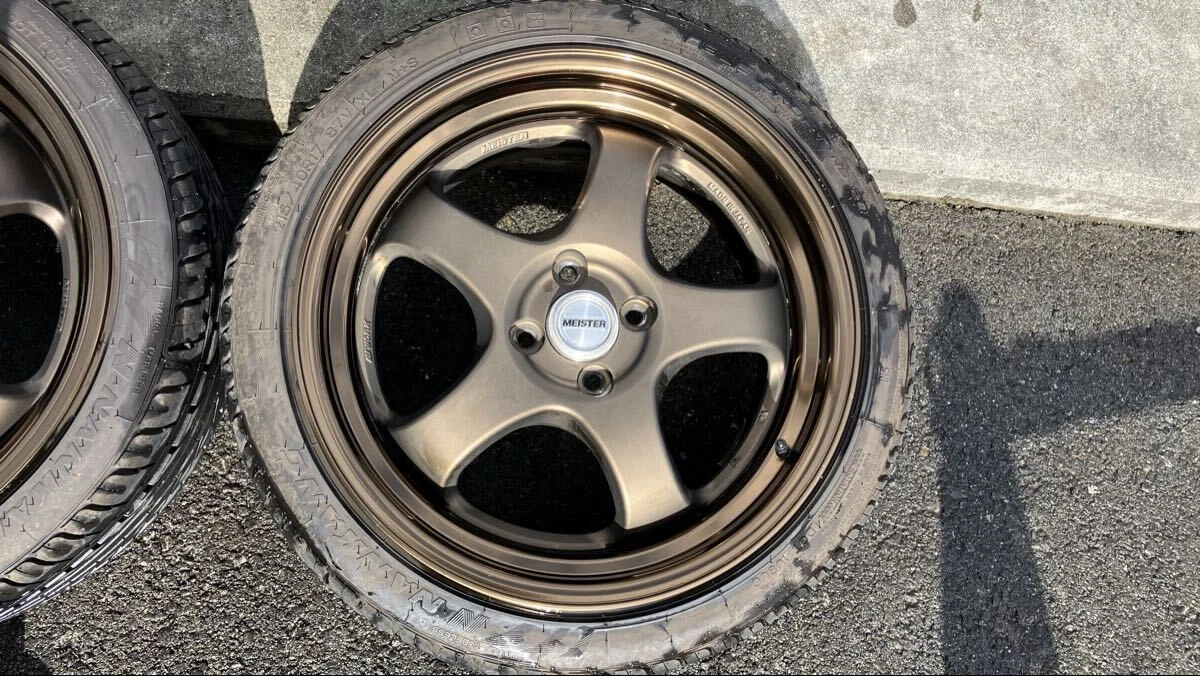 JDM WORK MEISTER S1R 177.5j +40 x 2 wheels 7.5j +43 x 2 wheels ND Road No Tires - Image 2