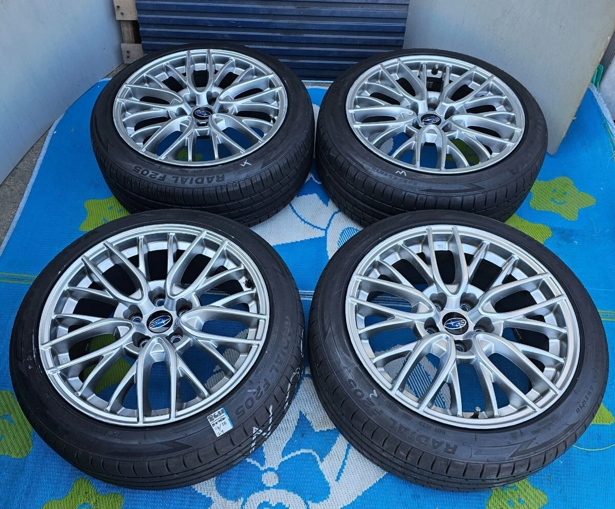 JDM Subaru WRX S4 genuine optional wheels 18-inch 8.5J +55 pcd 114.3 w No Tires