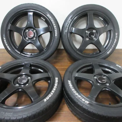 JDM ・ SSR GTV01 16in5J+45 4-lug PCD100 BS NEXTRY 165/50R16 tires for C No Tires