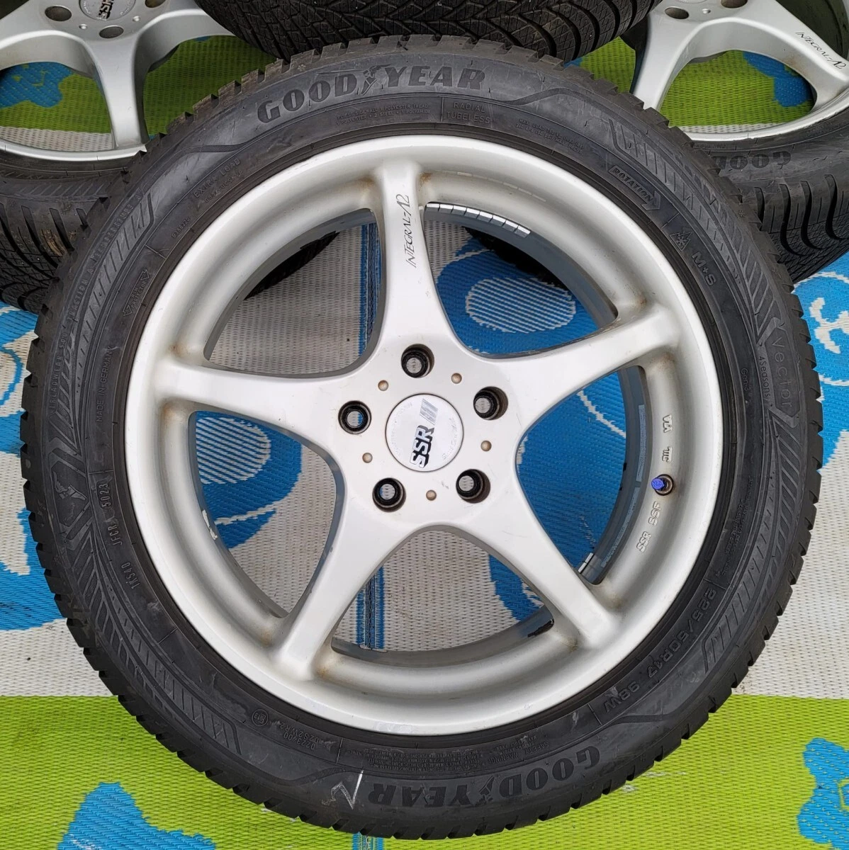 JDM SSR Speedster Integral A2 aluminum wheels 177J +45 5x114.3 bolt pa No Tires - Image 3