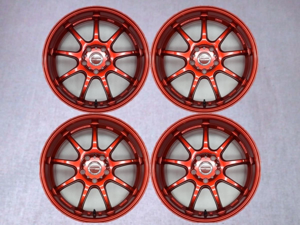 JDM WORK EMOTION D9R Wheels 4-Bolt Pattern 7.5/8.5J-18 PCD120 5x120 +3 No Tires