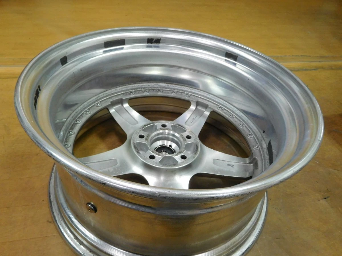 JDM 16-193Deep rims WORK LANVEC LS119in 9.5J+30 8.5J+25 lowdown bar fe No Tires - Image 3
