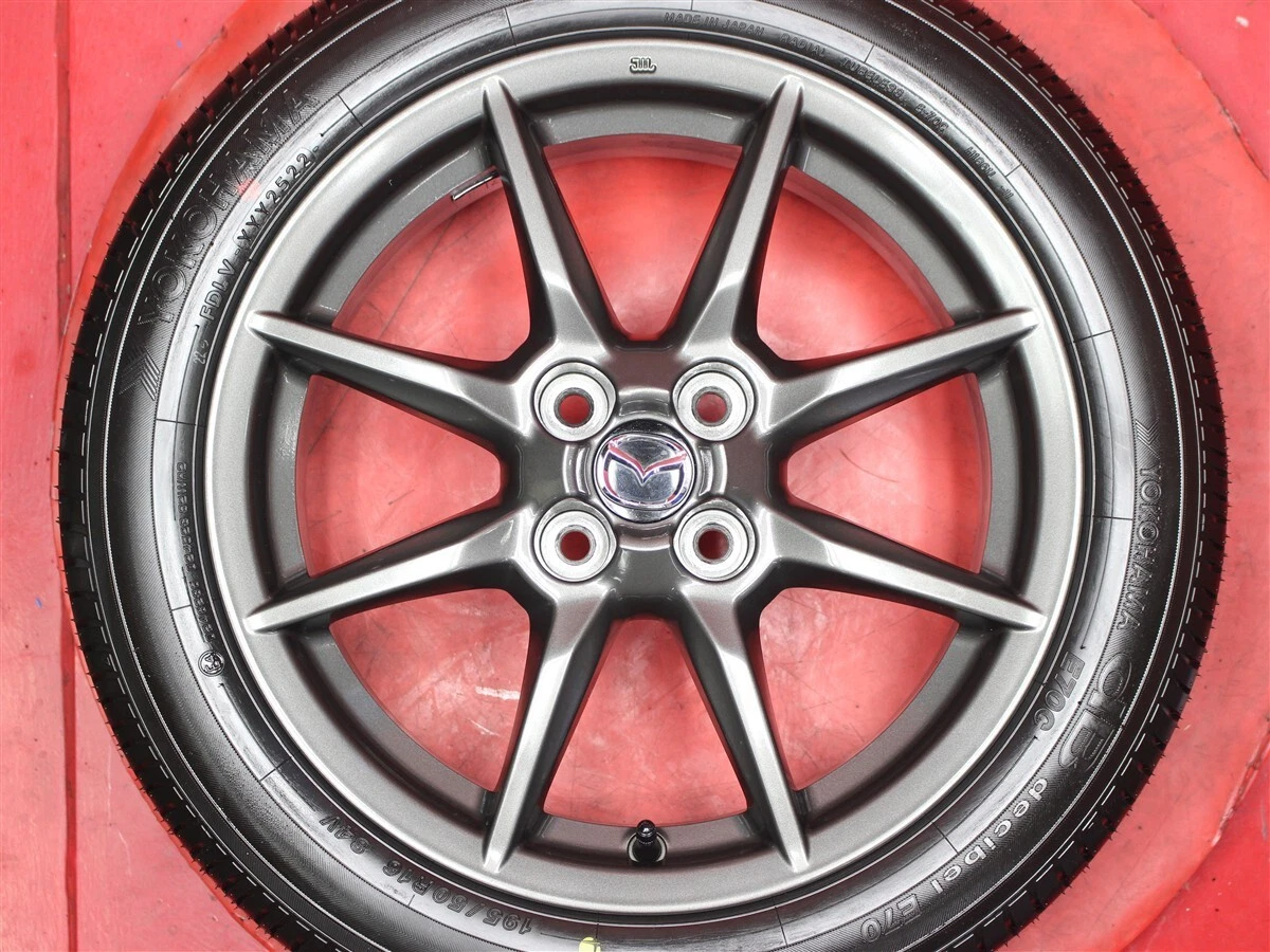 JDM Tires for the Roadster ND5RC: OEM 6.5J 16PCD100 4-lug +45 bolt pat No Tires - Image 6