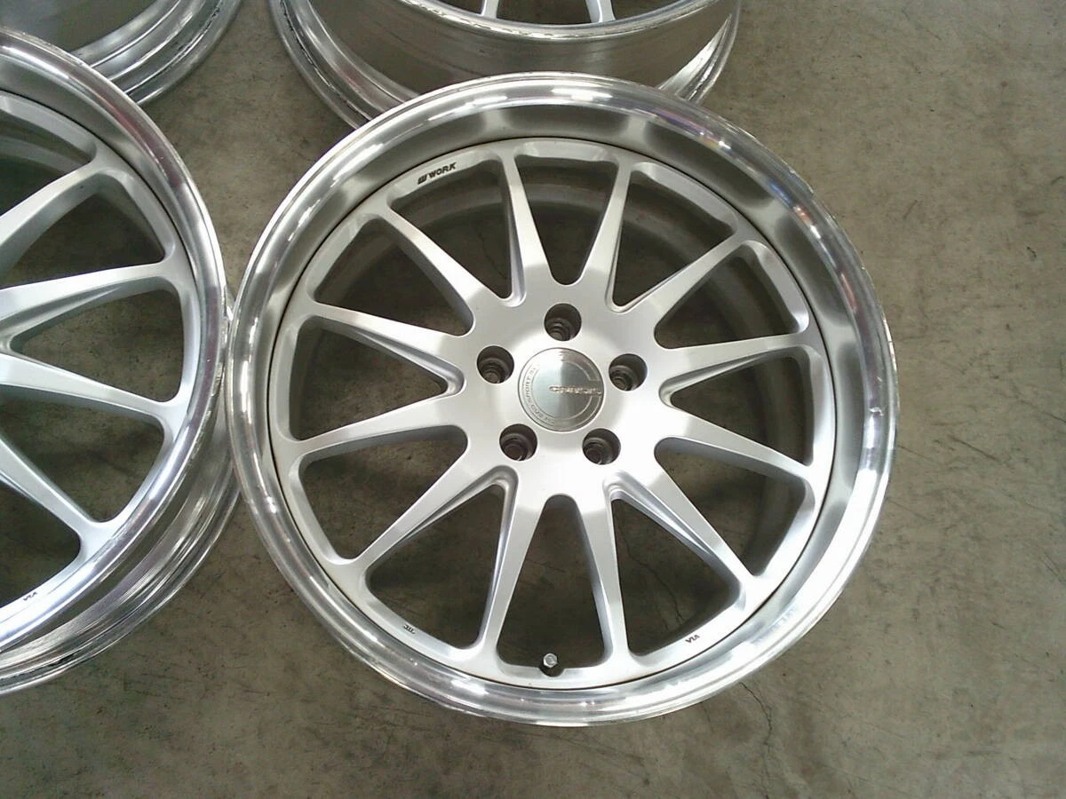 JDM WORK Gnosis HS201 GH1 19-inch wheels 4-piece set 8.5J+27 9.5J+40 W No Tires - Image 3