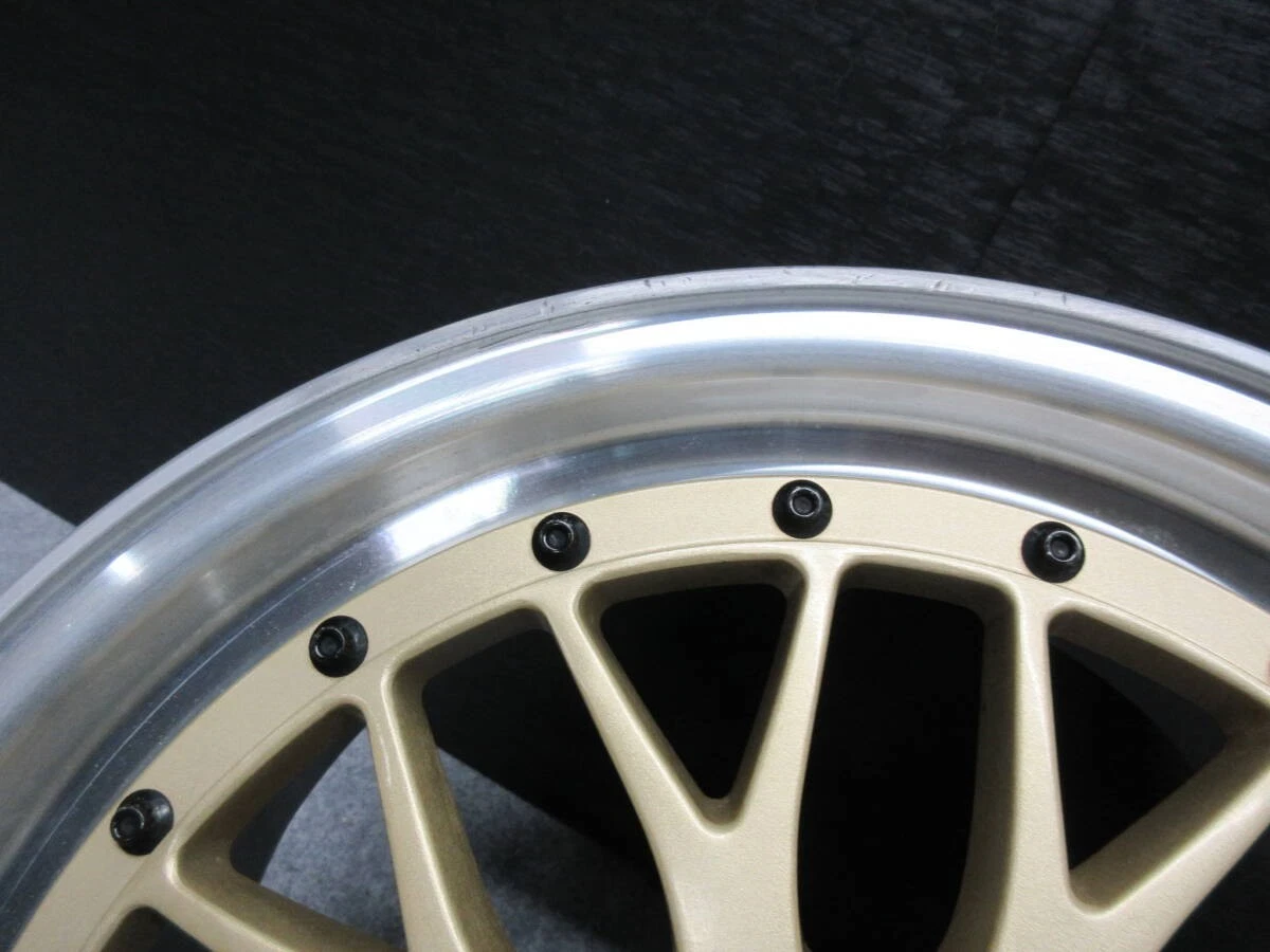 JDM Out of print model popular gold BBS LM 17 Crown Mark X Lexus Elgra No Tires - Image 7