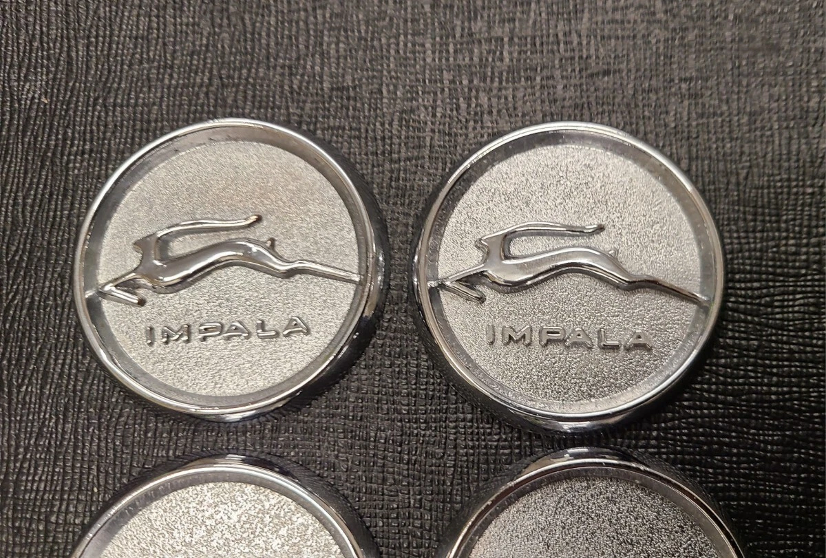 JDM Impala Metal Chip Knockoff Dayton Zenith Wire Wheel Center Cap Hyd No Tires - Image 5