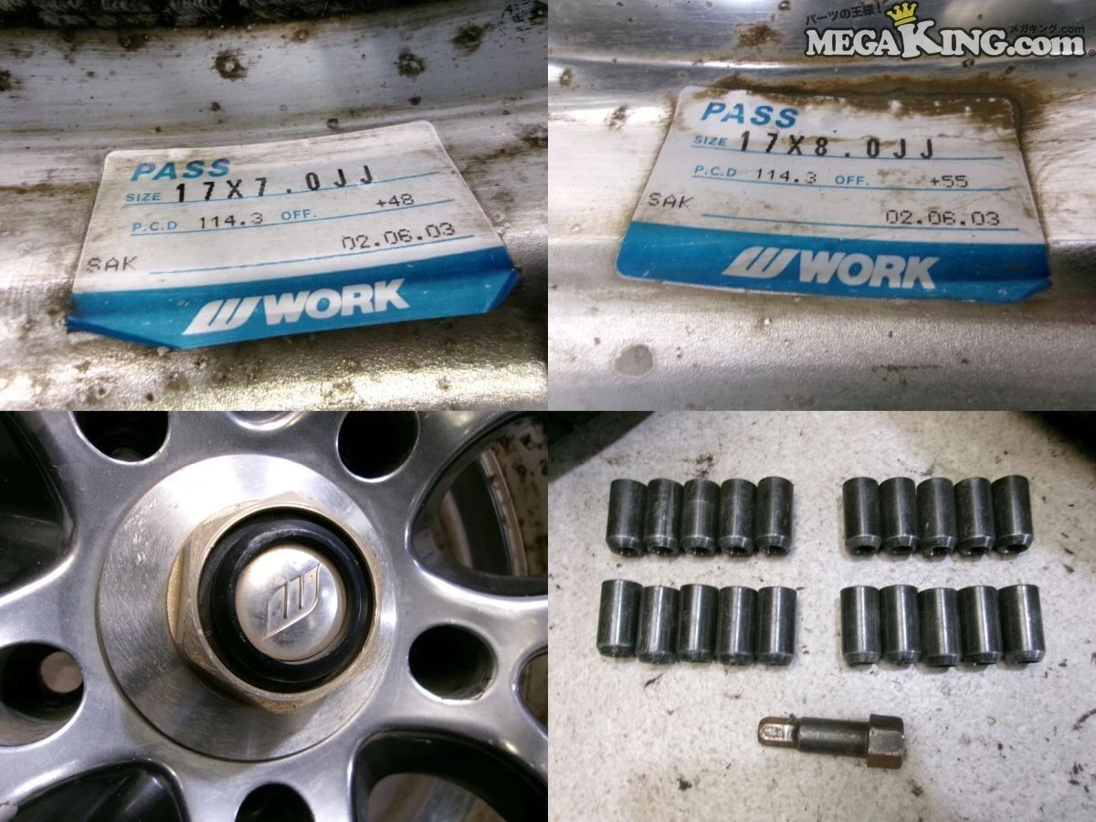 JDM WORK Meister S2R 17-inch wheels 7J+48 8J+55 5x114.3 bolt pattern w No Tires - Image 8