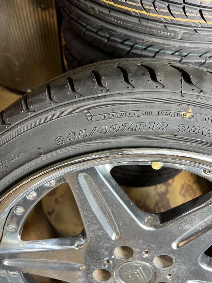 JDM 19-inch rare WORK workLS406 wheels 8J +35/10J +45/pcd114.3F 225/35 No Tires - Image 7