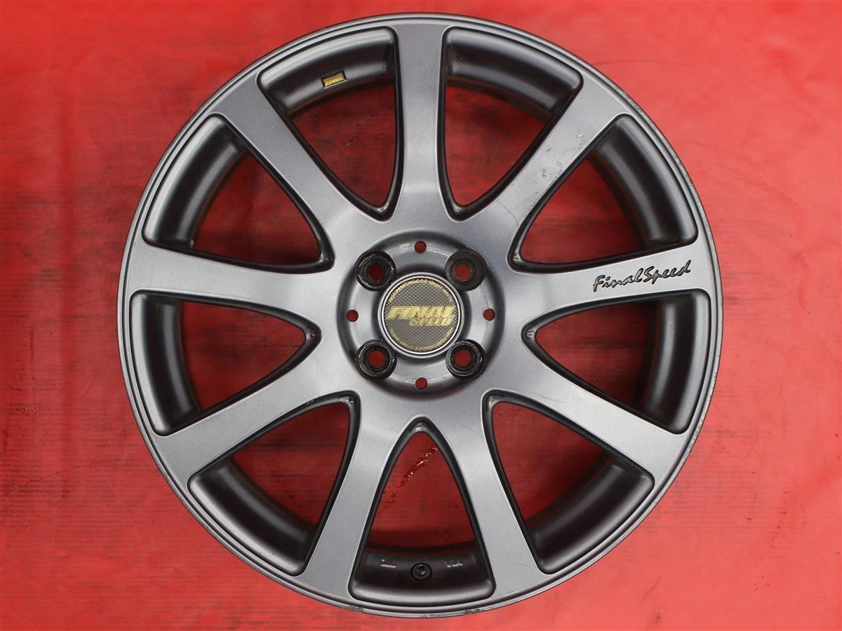 JDM Set of 4 Final Speed Faber9 Aluminum Wheels Used 177J +33 offset No Tires - Image 5