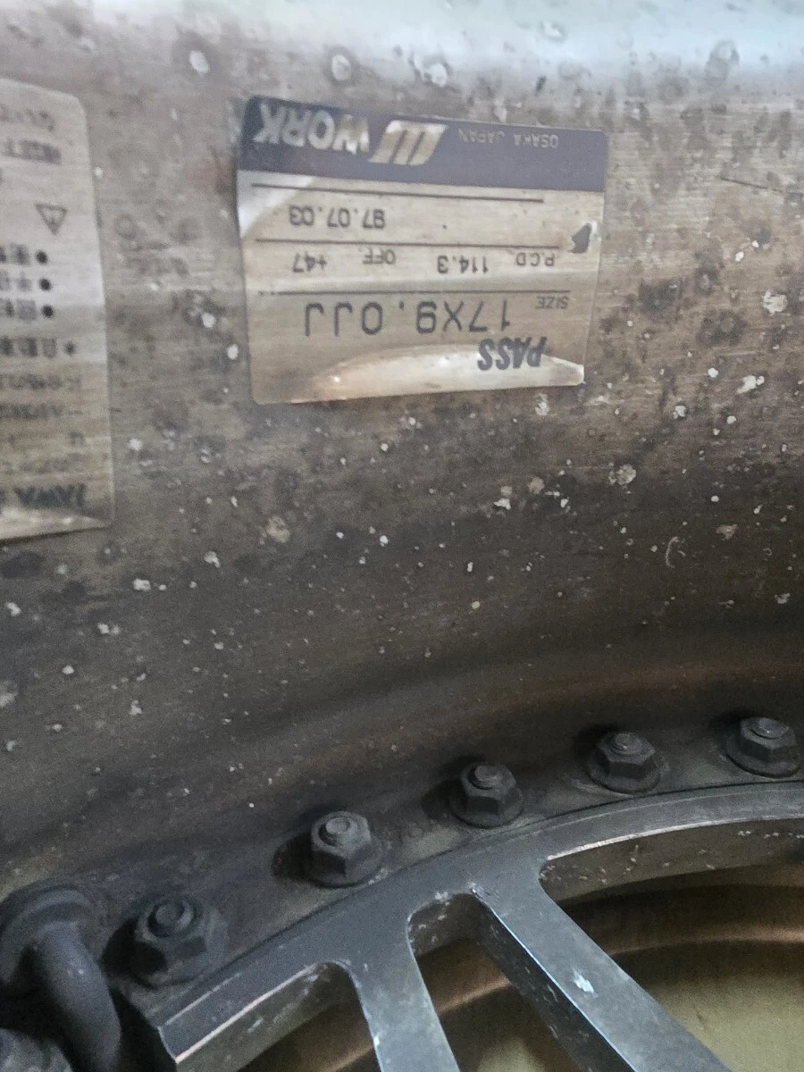 JDM Out of print WORK REZAX 179J +47 8J +47 5h 114.3 WORK REZAX 9J 8J No Tires - Image 9