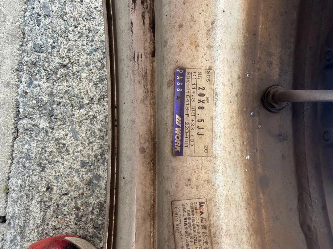 JDM Work Schwert SC6 20-inch wheel and tire set 4-book set No Tires - Image 8