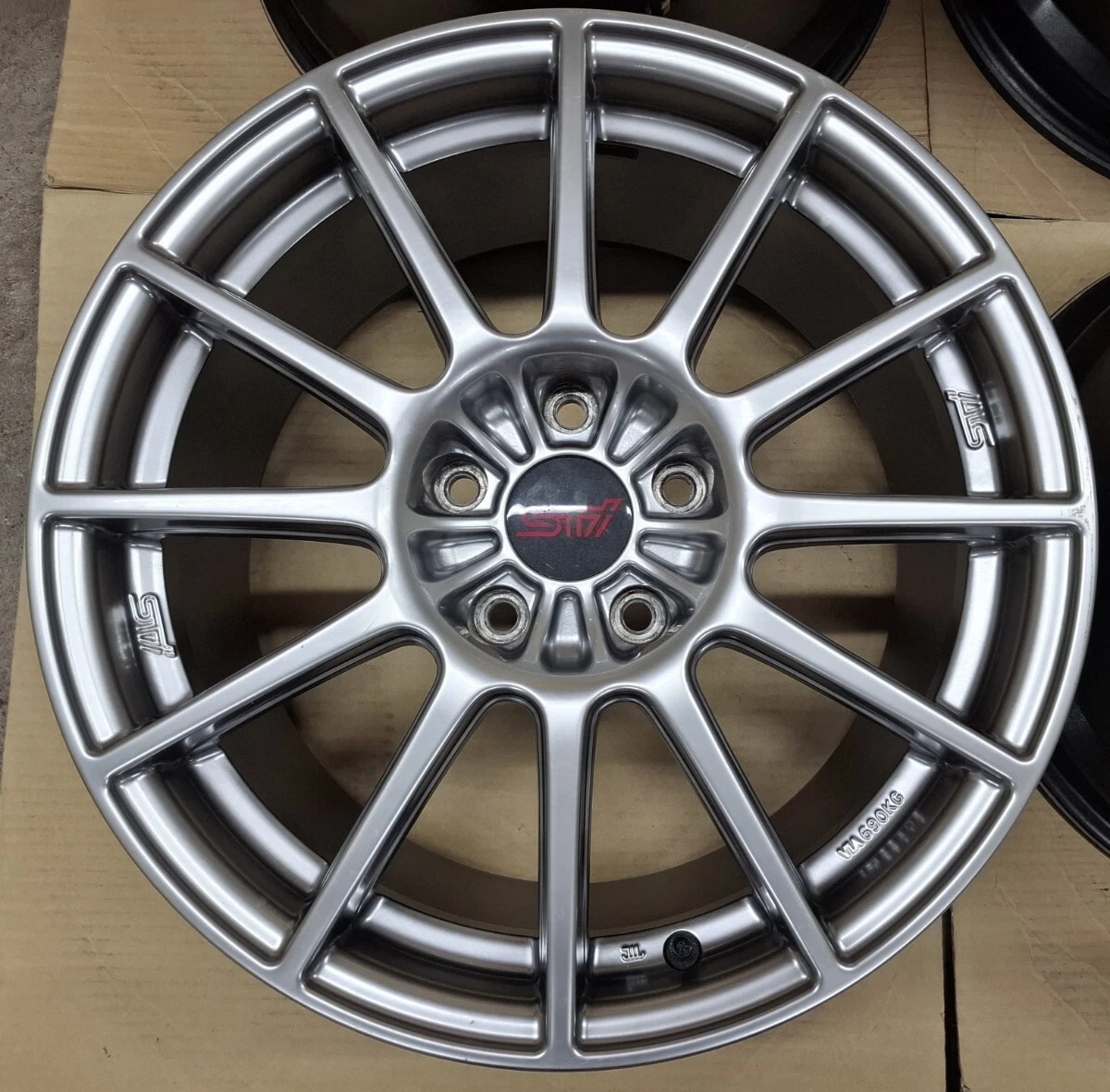 JDM Superb Condition Subaru Impreza WRX STI Spec C TypeRA Genuine 17 W No Tires - Image 3