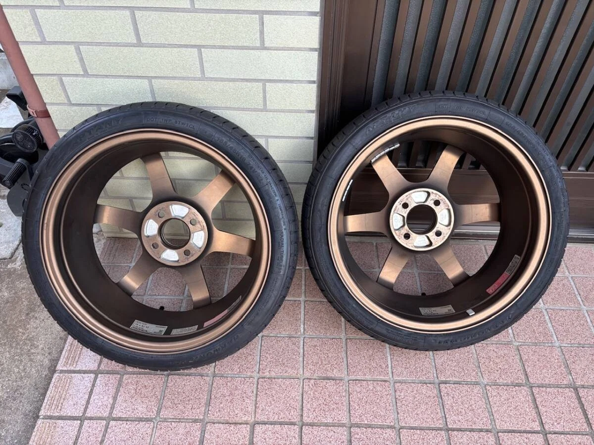 JDM RAYS TE37 SONIC 16-inch 6J +42 4H PCD100 165-45-16 4-wheel RAYS No Tires - Image 6