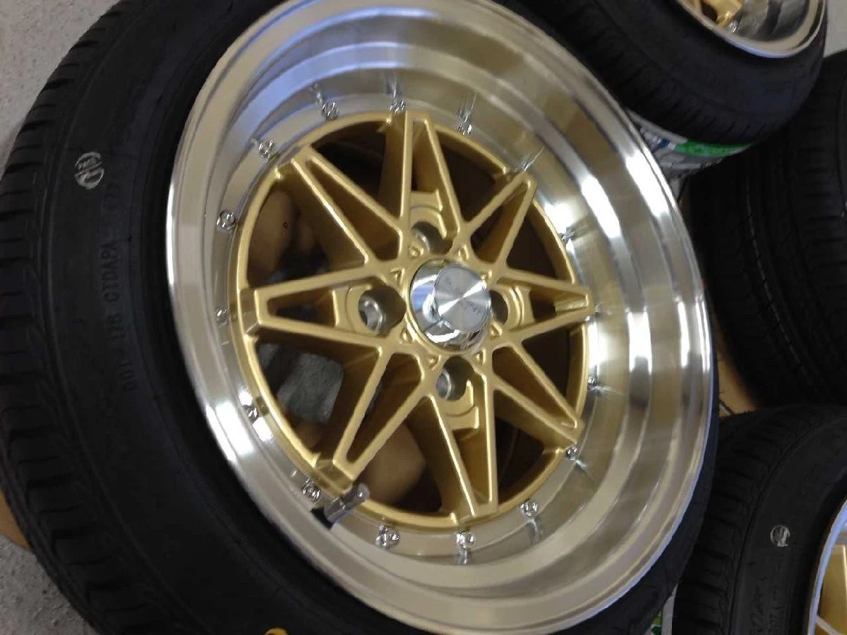 JDM Undriven CH1403 / Imported 15-inch 4-pack set 15x8J 4H PCD100 OFF+ No Tires - Image 3