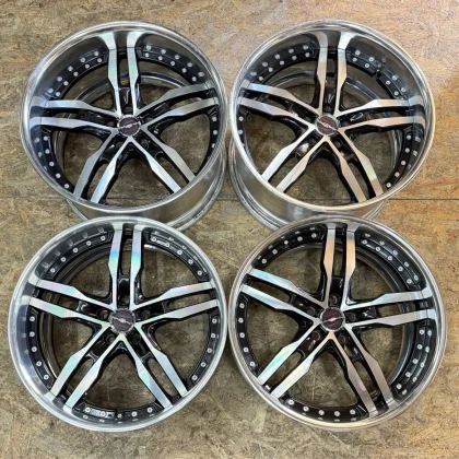 JDM Rare AME SHALLEN XF-55 208.5J+30 9.5J+30 PCD 114.3 5-lug 5H wheels No Tires