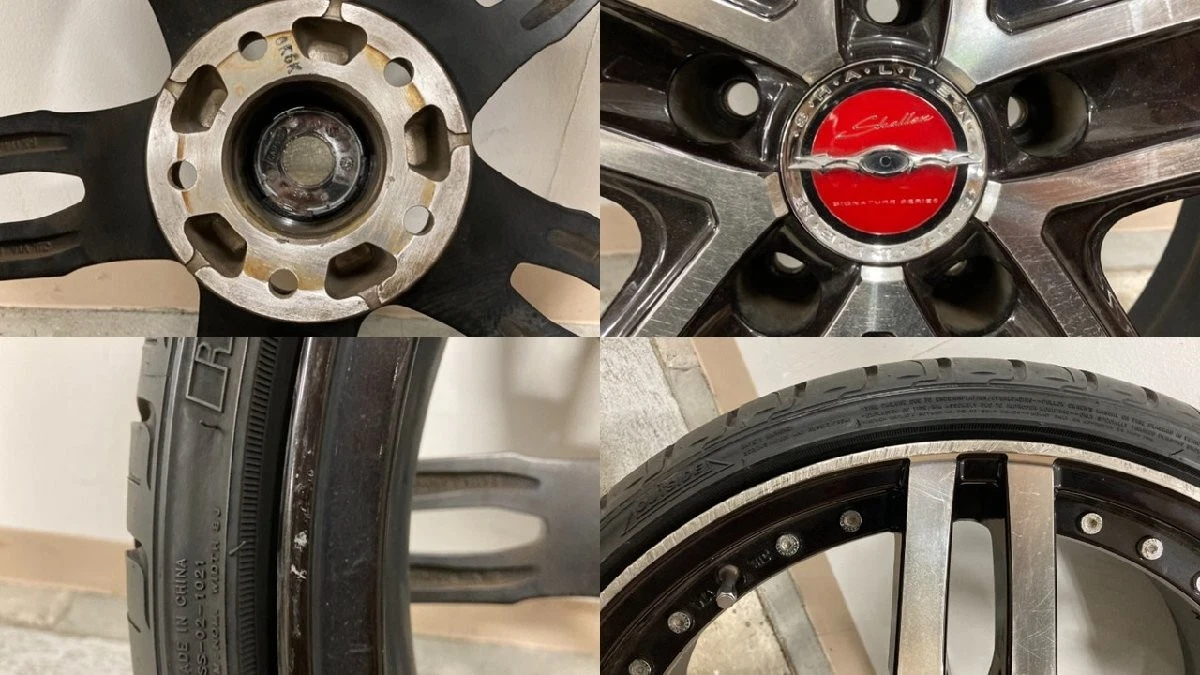 JDM Used AME Sharlen XF-55 20x8J 5H114.3 +38 4-Book Set Available for No Tires - Image 9