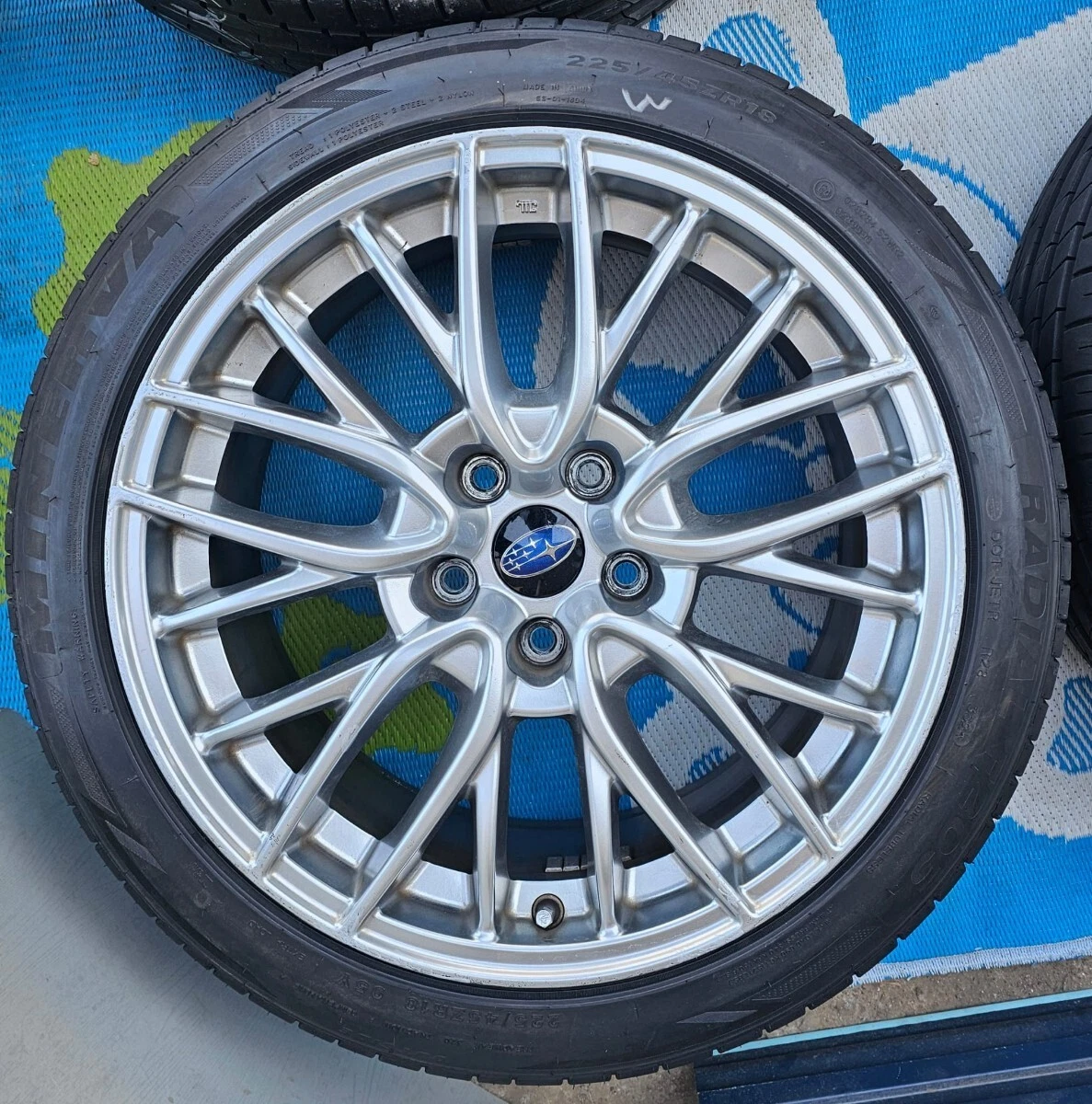 JDM Subaru WRX S4 genuine optional wheels 18-inch 8.5J +55 pcd 114.3 w No Tires - Image 4