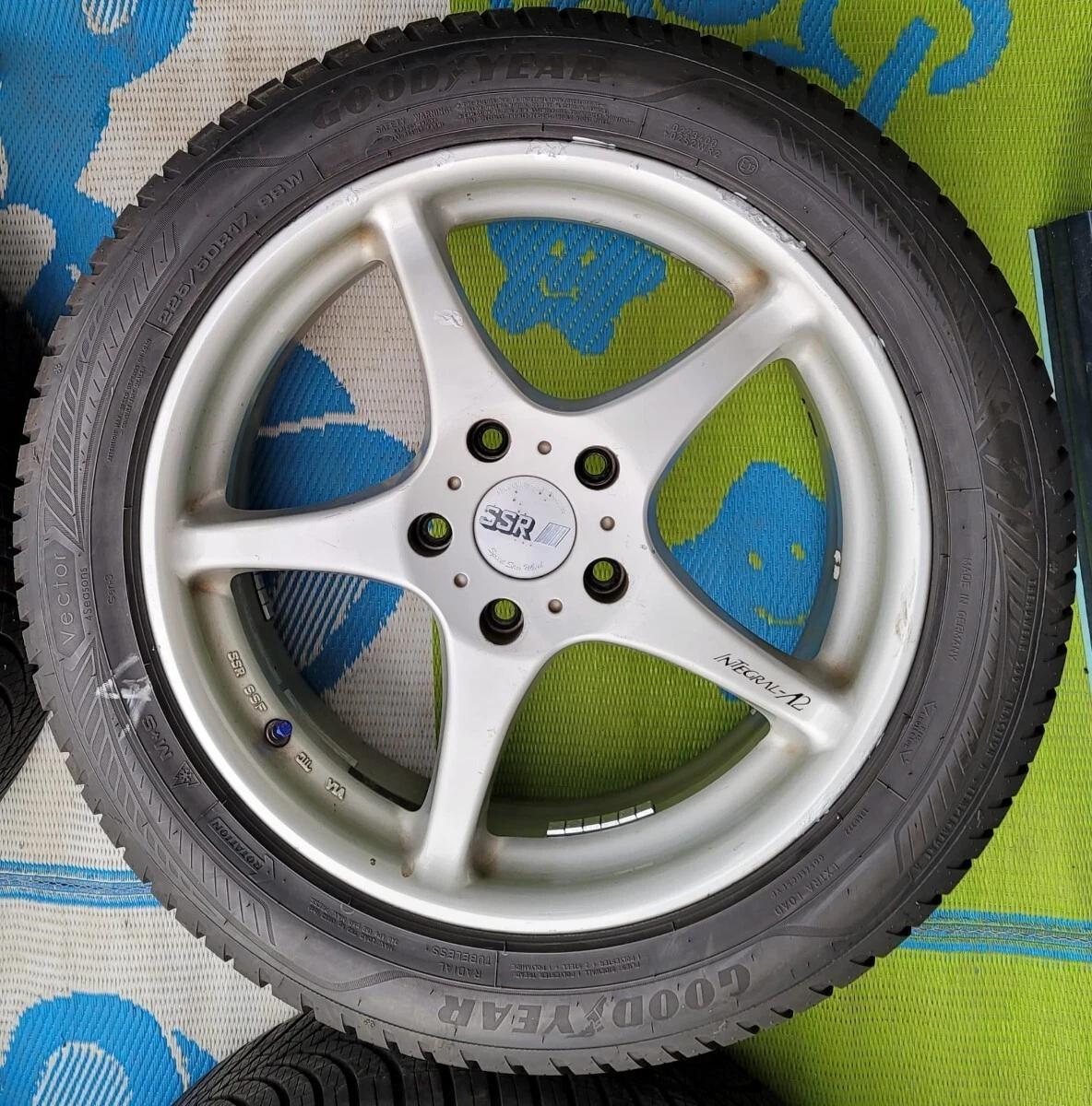 JDM SSR Speedster Integral A2 aluminum wheels 177J +45 5x114.3 bolt pa No Tires - Image 5