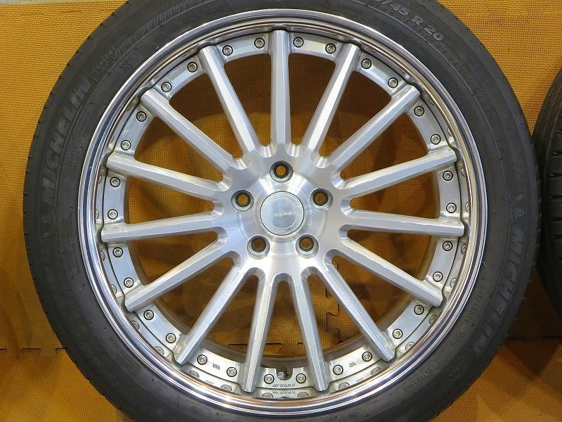 JDM Set of 4 WORK Gnosis GR201 Michelin 245/45R20 tires 209J +35/+25 P No Tires - Image 2