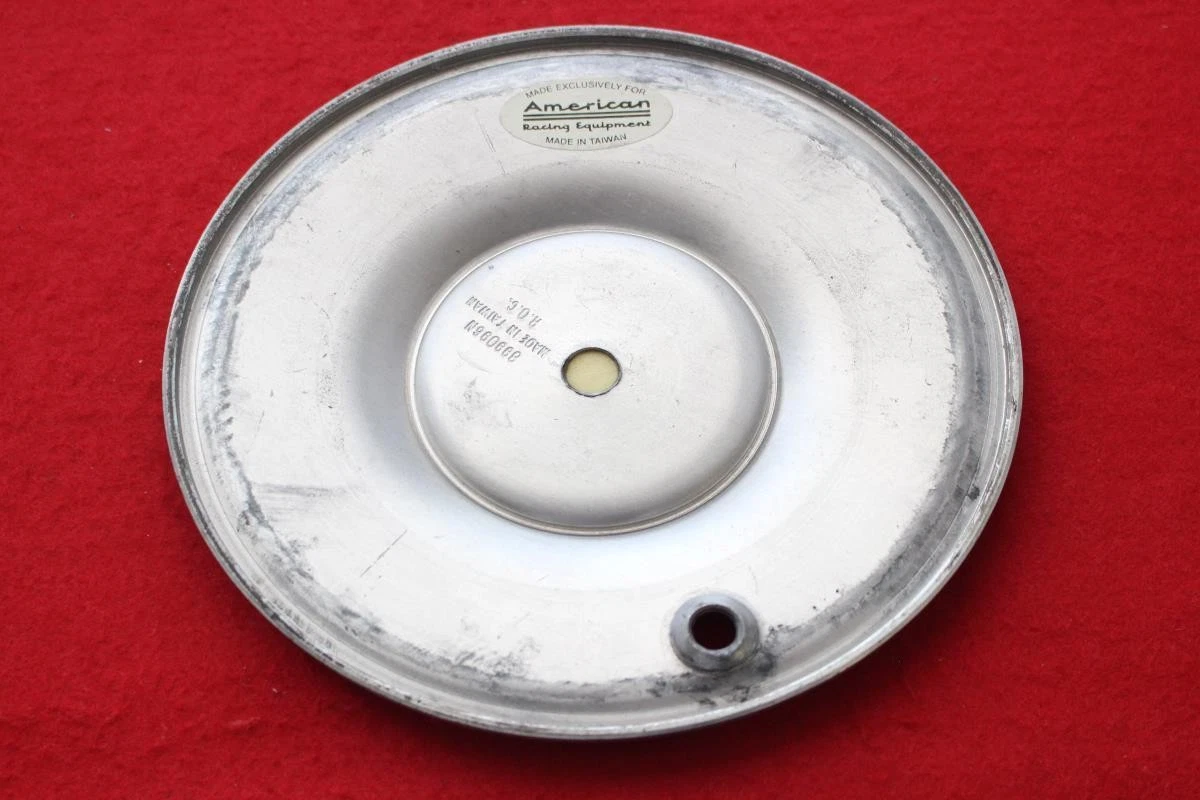 JDM 1 sheet American Racing aftermarket used wheel center plate center No Tires - Image 3