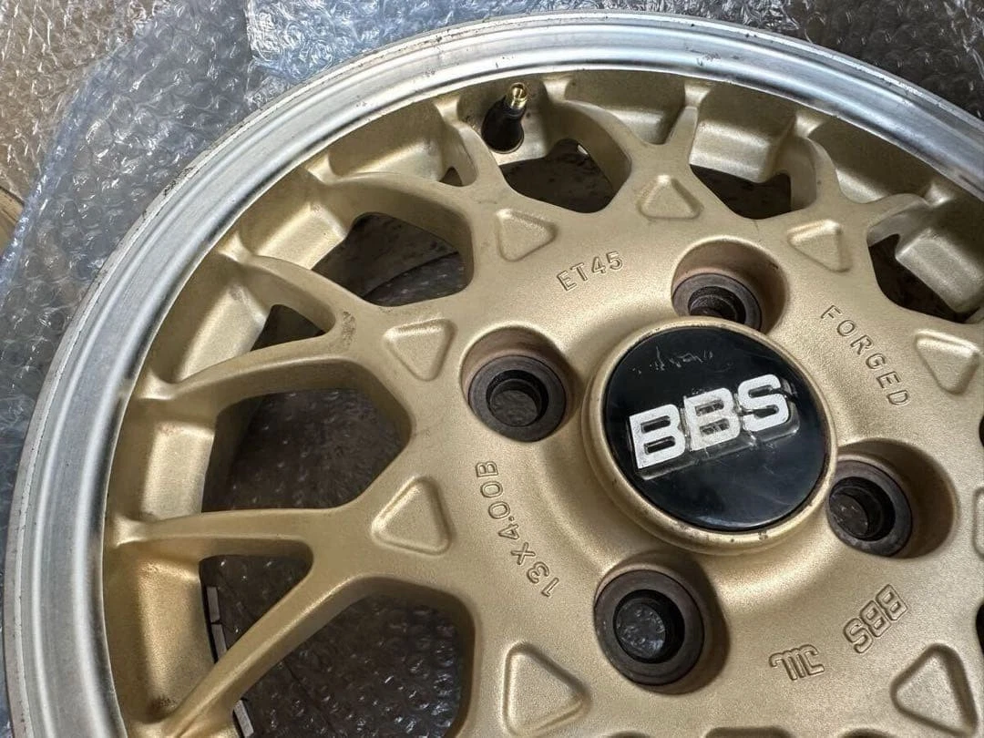 JDM FORGED Subaru Vivio genuine BBS forging wheels 13 inch Sunbar etc. No Tires - Image 8