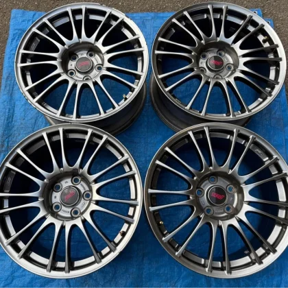 JDM Forging Subaru STI Genuine Option BBS RV739 18 8.5J +55 GVB GVF GR No Tires