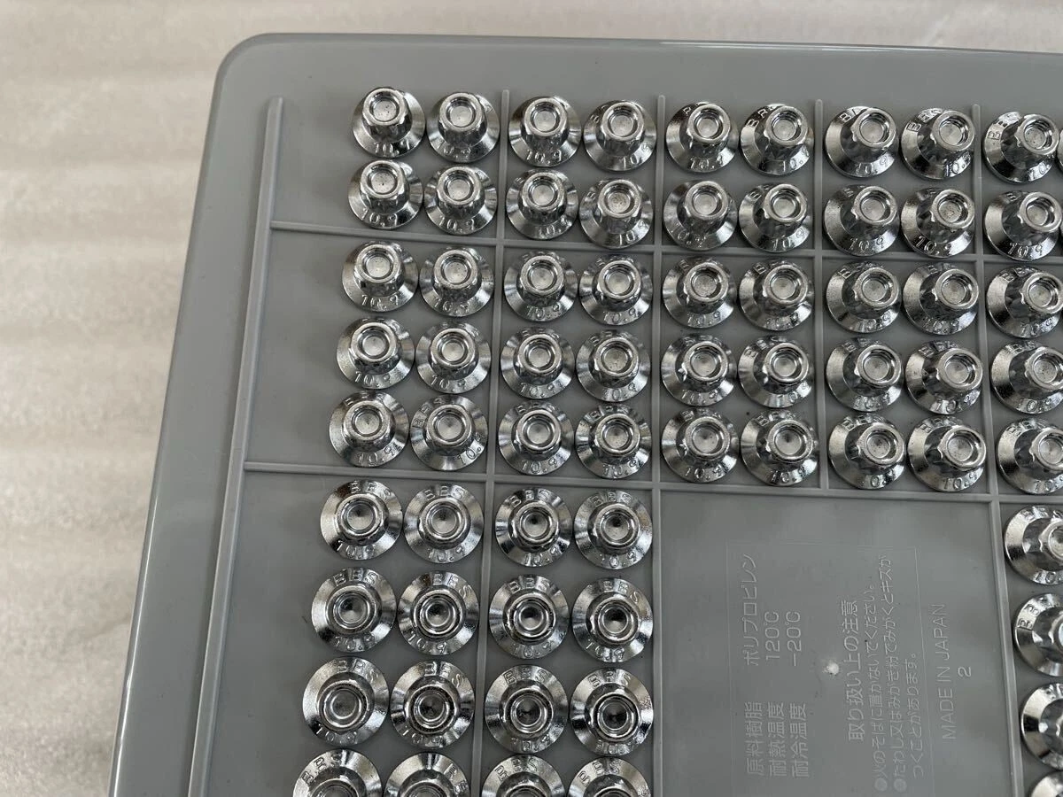 JDM Exquisite Finish BBS RS Genuine Piercing Bolt & Nut Set 152 Books No Tires - Image 3