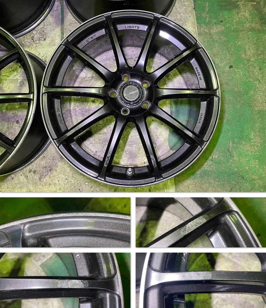 JDM RAYS gram lights 57Transcend 19Rays Gra Village Lights 8.5J +45 9. No Tires - Image 3