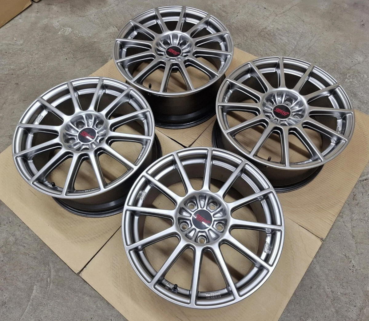 JDM Superb Condition Subaru Impreza WRX STI Spec C TypeRA Genuine 17 W No Tires - Image 6