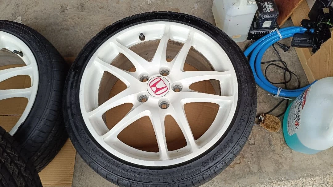 JDM Honda 17 Wheel Set Tire Groove No Tires - Image 5