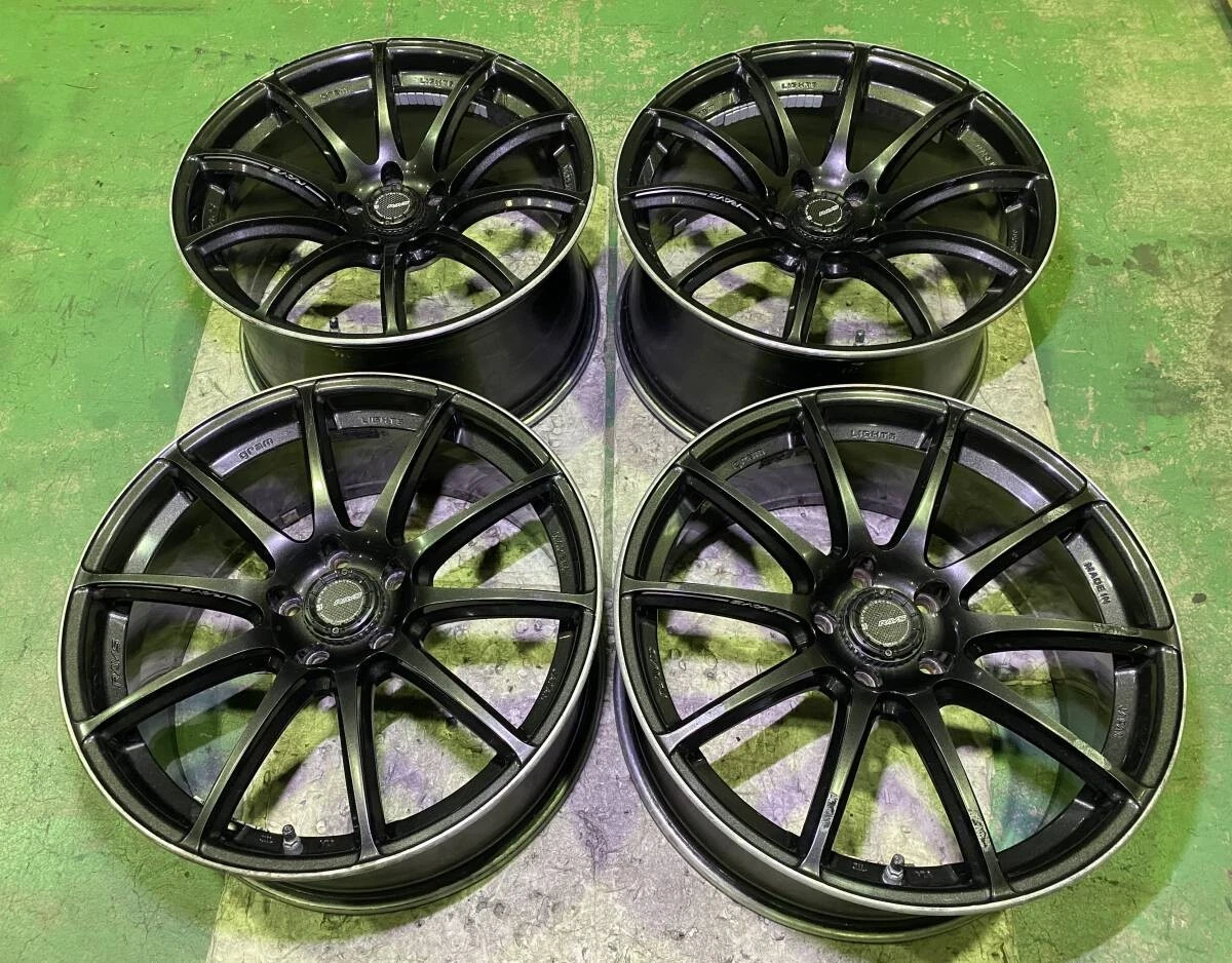 JDM RAYS gram lights 57Transcend 19Rays Gra Village Lights 8.5J +45 9. No Tires