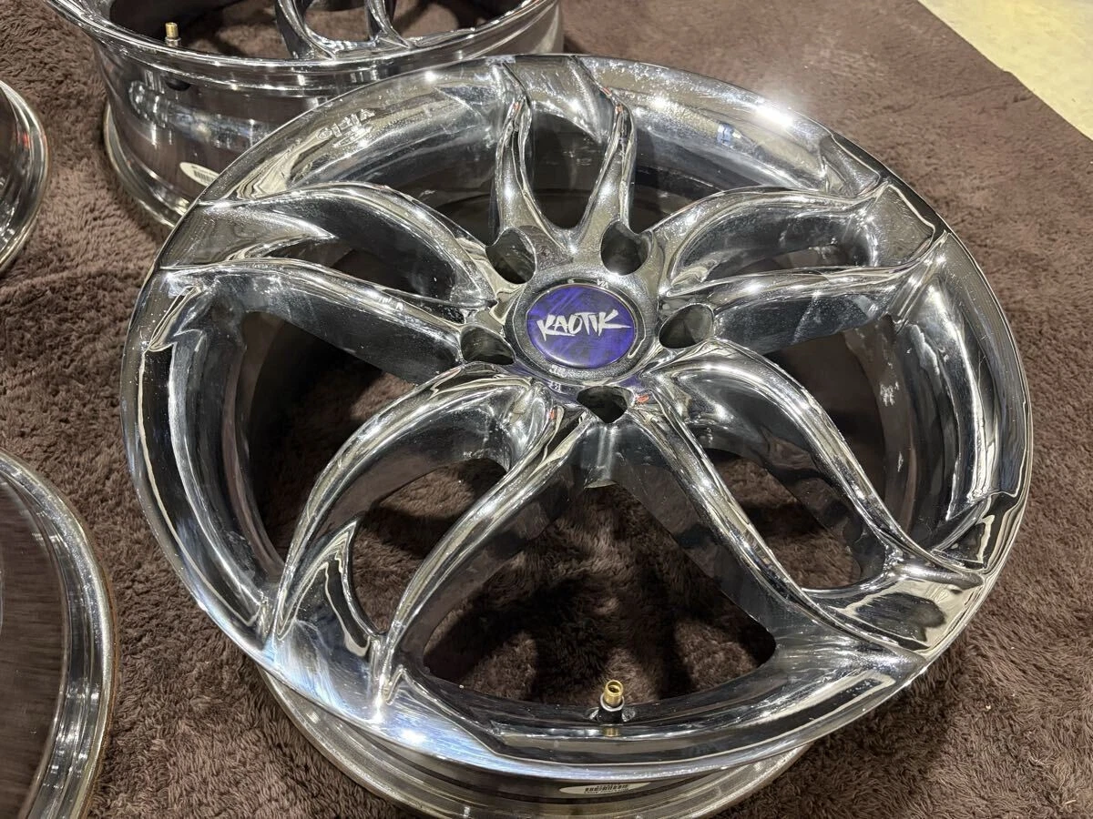 JDM Kaotik Vizio Keotic Vizio 17x7.5 5/114.3 IN40 oars Doskool USDM Ne No Tires - Image 6