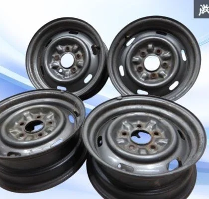 JDM No Distortion Toyota Genuine 145.5J +27 PCD114.3 5H Steel Wheels w No Tires
