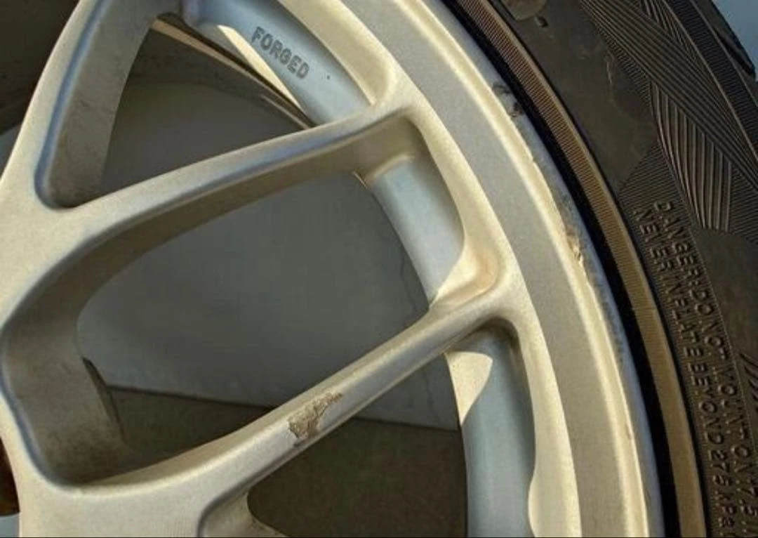 JDM Subaru genuine BBS 17-inch forged aluminum wheels No Tires - Image 5