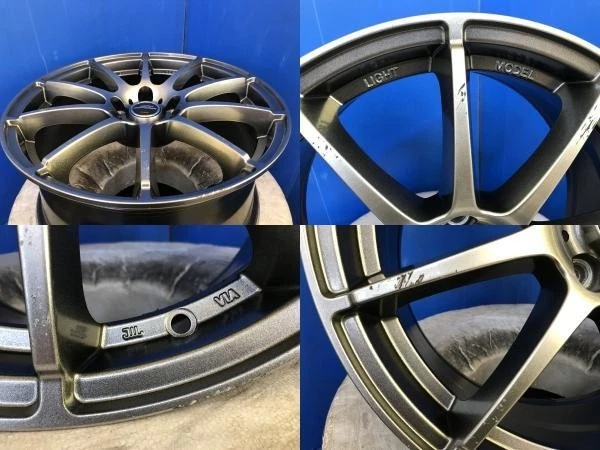 JDM Toyota Crown Royal 200 and 210 series 18mm gunmetal aluminum wheel No Tires - Image 8