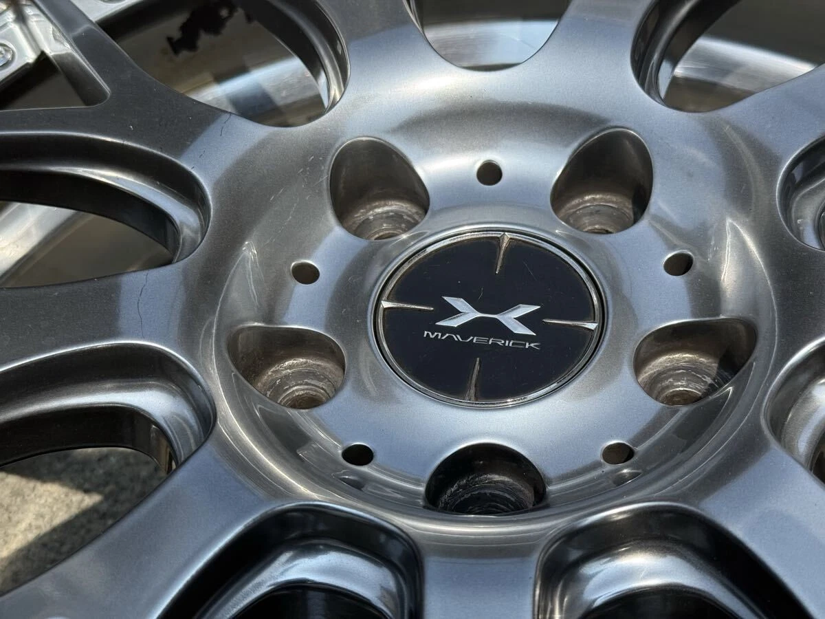 JDM Rare Weds Maverick 709M deep rims plated 245/40R204. Fits Elgrand No Tires - Image 6
