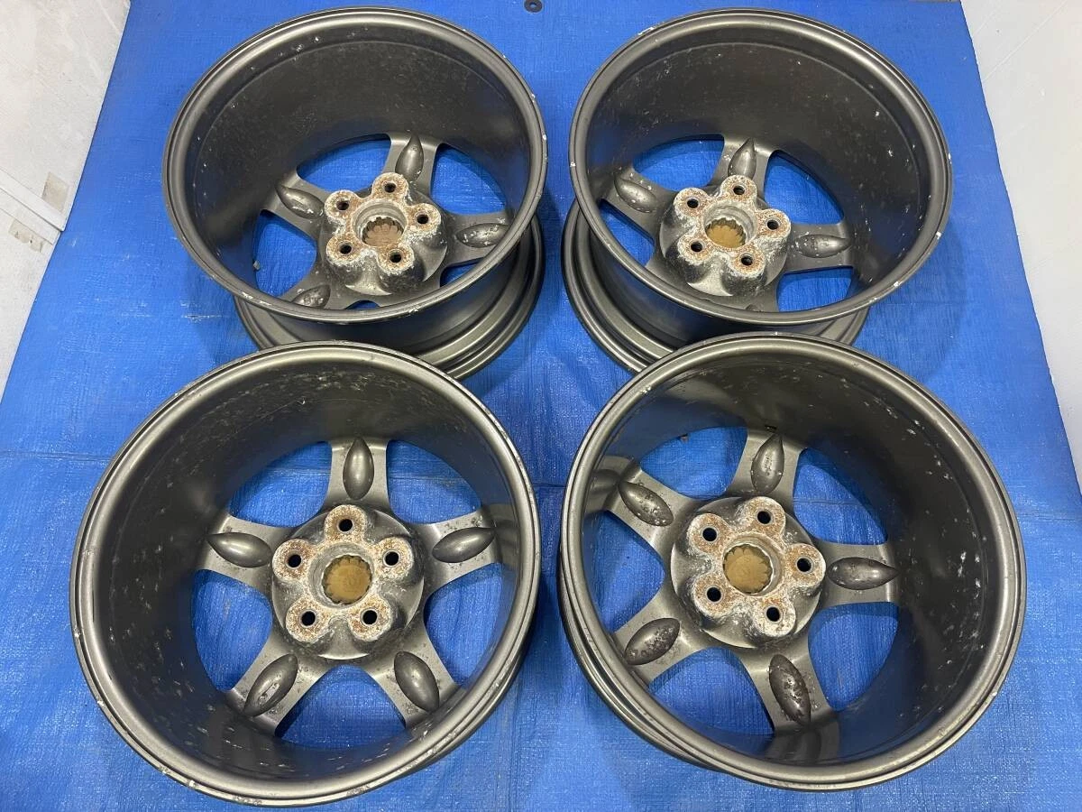 JDM ③Rare BNR32 Skyline GT-R genuine lightweight forging aluminum whee No Tires - Image 8