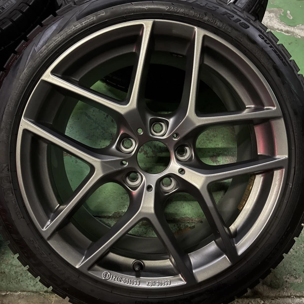 JDM BOBET type Y8J+34 PCD120-5L PIRELLI ICE ASIMETRICO 225/45R18 Asimé No Tires - Image 3
