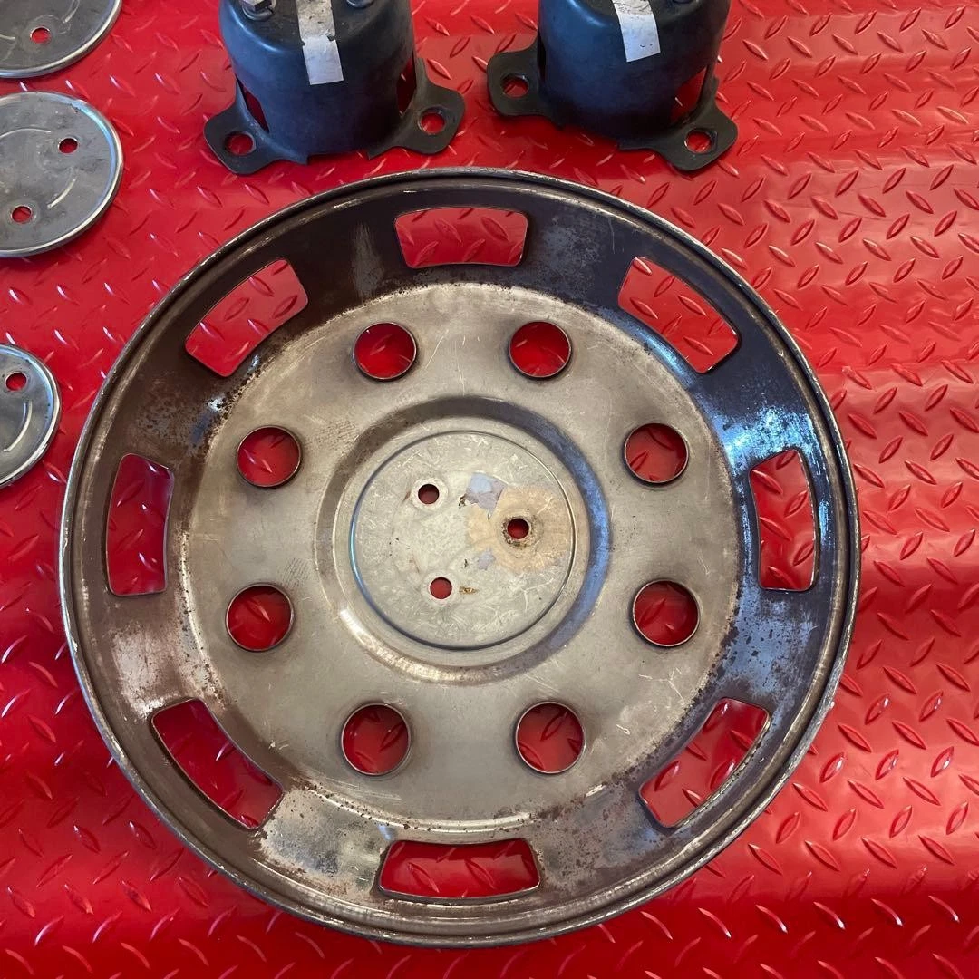 JDM Small size metal plated wheel cap cover for trucks No Tires - Image 8