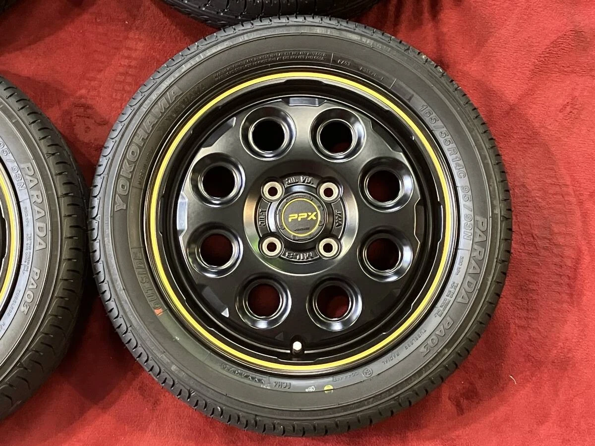 JDM Kyoho AME PPX MIL:8 Semi-Gloss B/K Yellow Line No Tires - Image 2