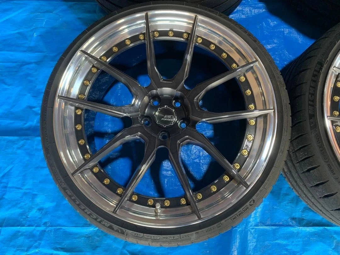 JDM Ferrari F430 F360 BC Forged 20/21 inch Carbon B compatible No Tires - Image 2