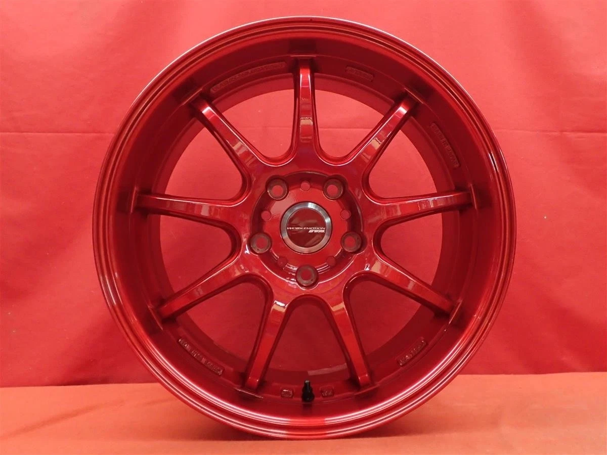 JDM WORK EMOTION D9R Wheels 4-Bolt Pattern 7.5/8.5J-18 PCD120 5x120 +3 No Tires - Image 8